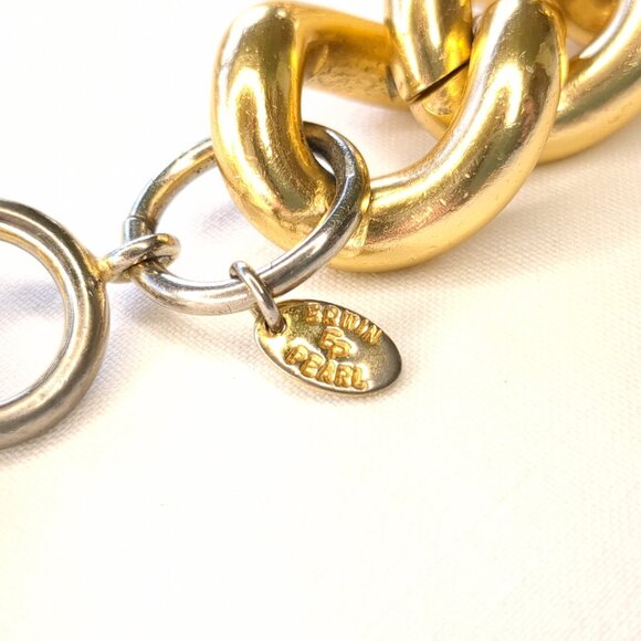 Erwin Pearl Vintage Chunky Gold-Plated Choker - Picture 5 of 12